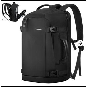 LINI Jet Black unisex Backpack